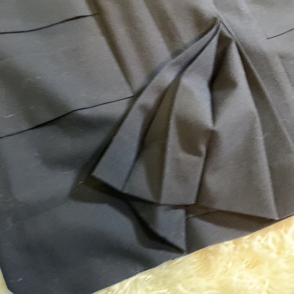 BLACK TAHARI Arthur S Levine SIZE 12 Cap Sleeve Knee Length SHIFT Tiers … - Picture 15 of 16